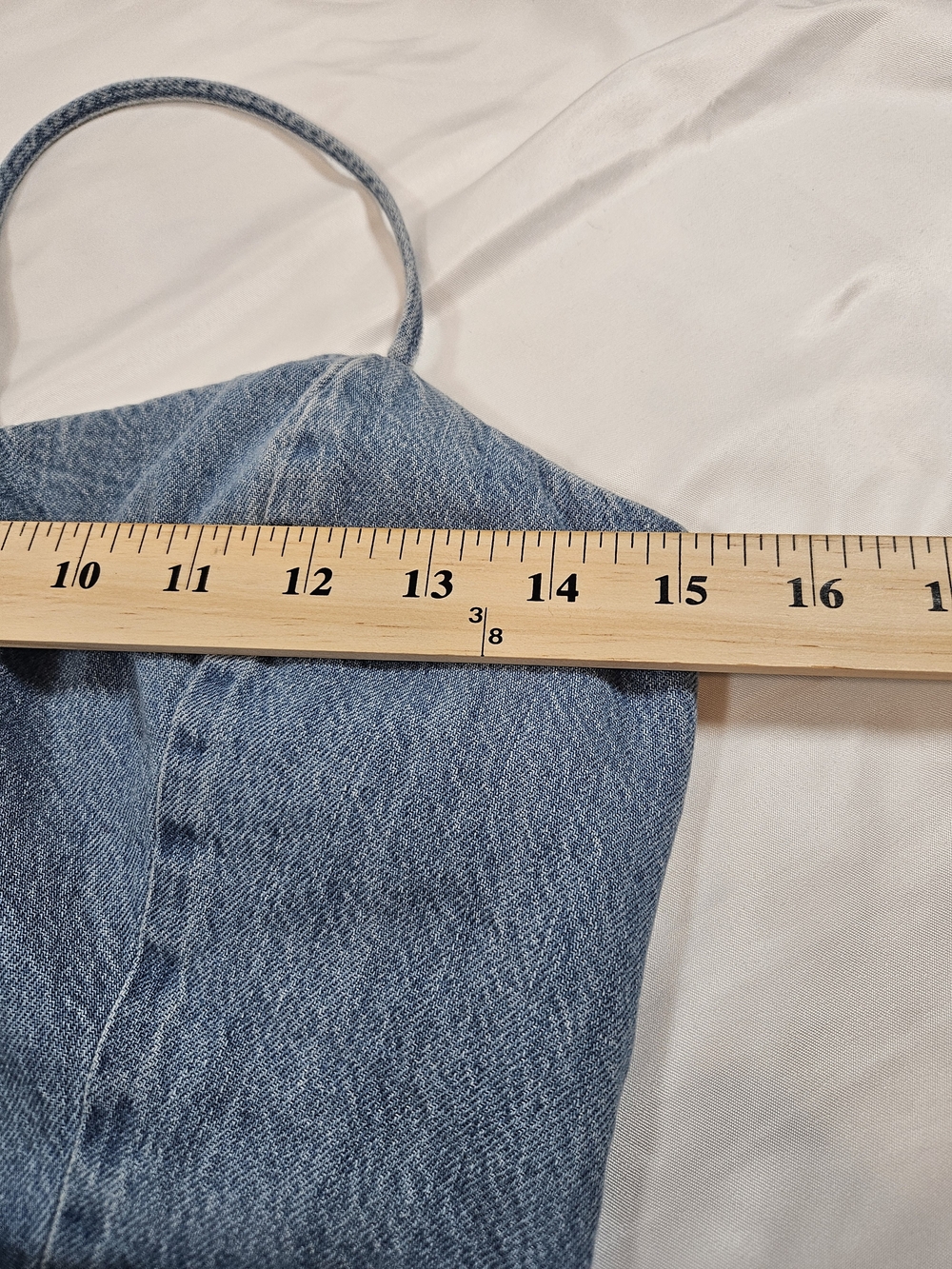 Hollister Light Blue Cotton Blend Mini Dress with Spaghetti Straps Y2k Indie - Picture 7 of 8